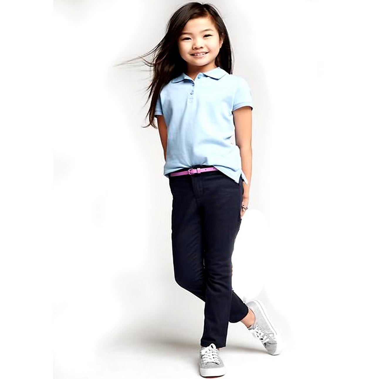 Girls Navy Blue Uniform Pants | Affordable Uniforms